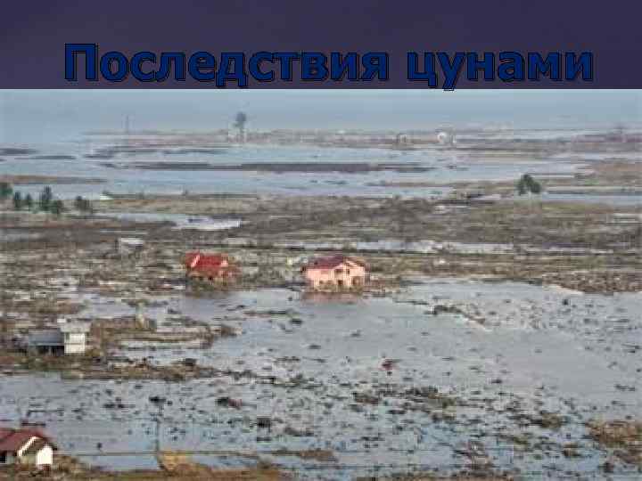 Последствия цунами 