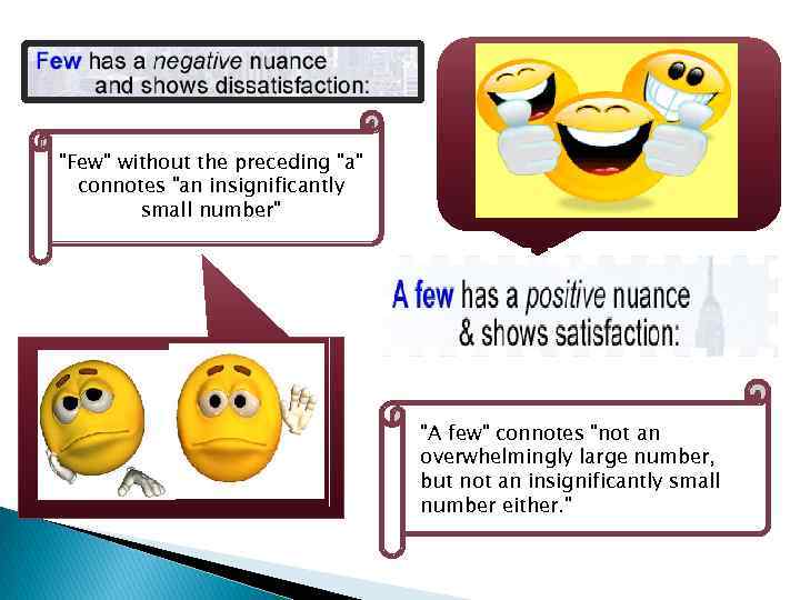 "Few" without the preceding "a" connotes "an insignificantly small number" "A few" connotes "not