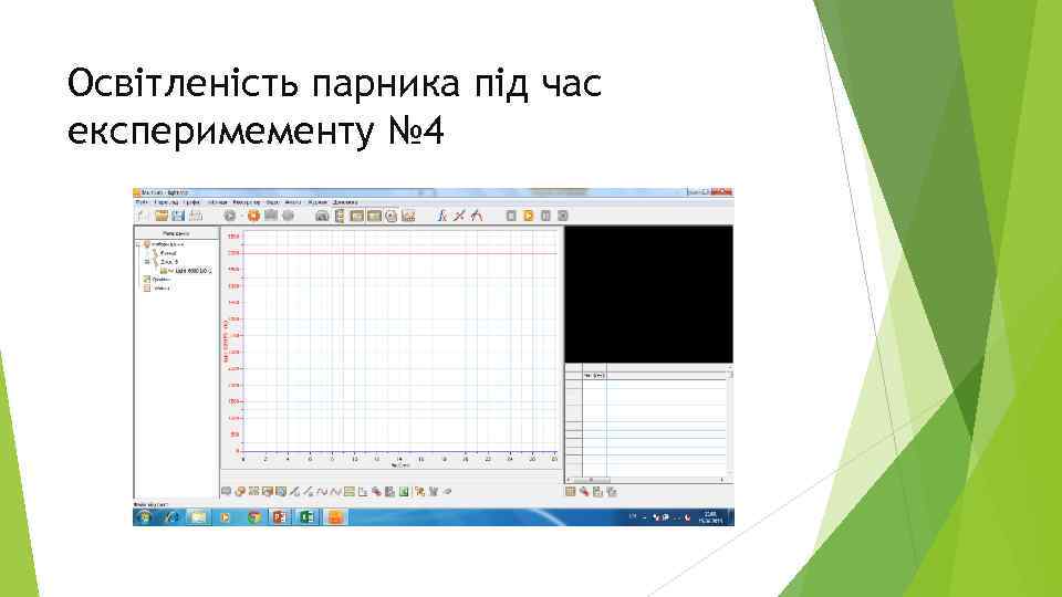 Освітленість парника під час експеримементу № 4 