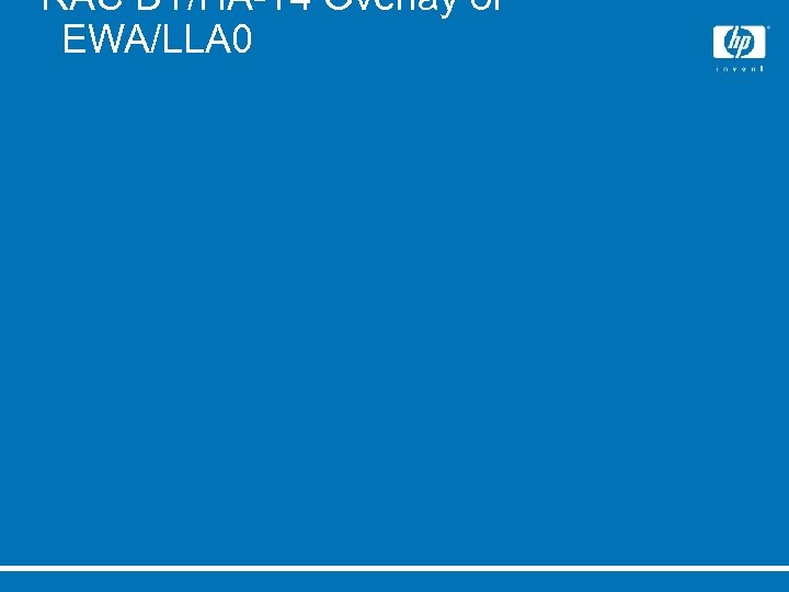 RAC DT/HA-T 4 Overlay of EWA/LLA 0 