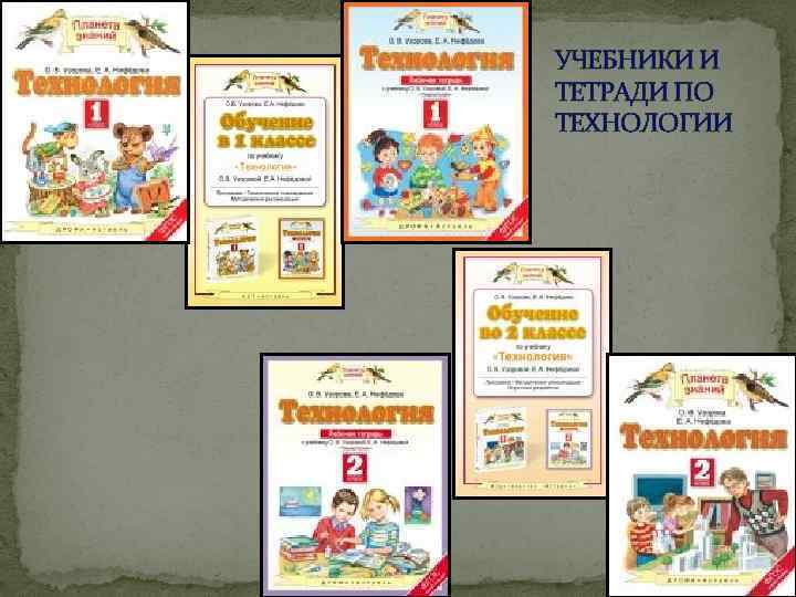 УЧЕБНИКИ И ТЕТРАДИ ПО ТЕХНОЛОГИИ 