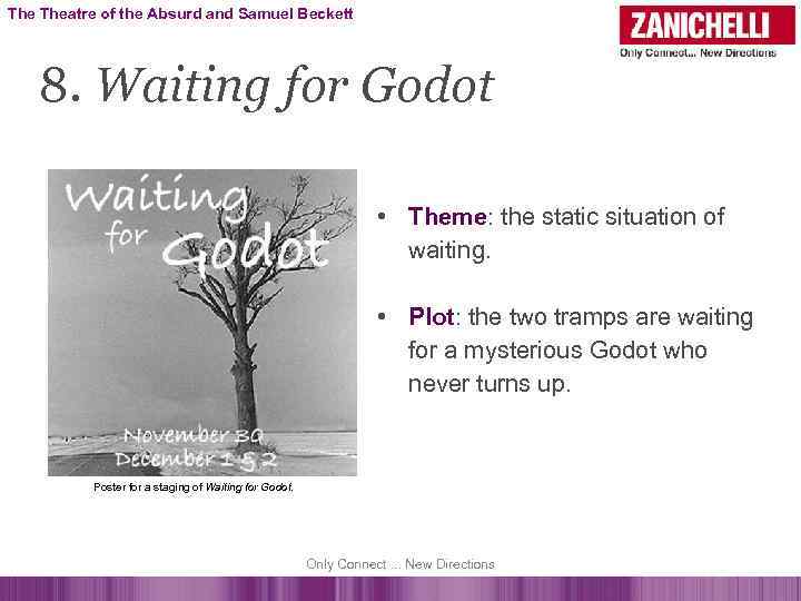 The Theatre of the Absurd and Samuel Beckett 8. Waiting for Godot • Theme: