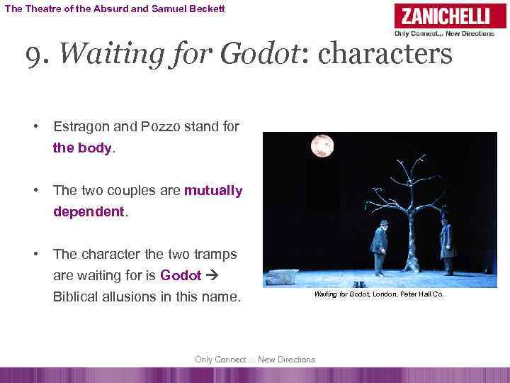 The Theatre of the Absurd and Samuel Beckett 9. Waiting for Godot: characters •