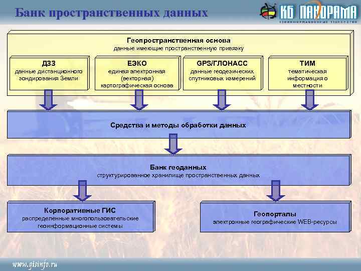 Банк пространственных данных Геопространственная основа данные имеющие пространственную привязку ДЗЗ ЕЭКО GPS/ГЛОНАСС ТИМ данные