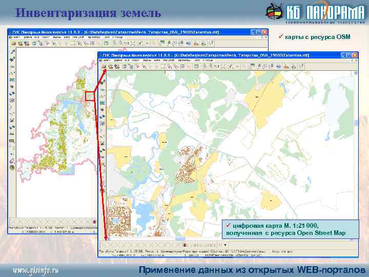 Инвентаризация земель ü карты с ресурса OSM ü цифровая карта М. 1: 25 000,