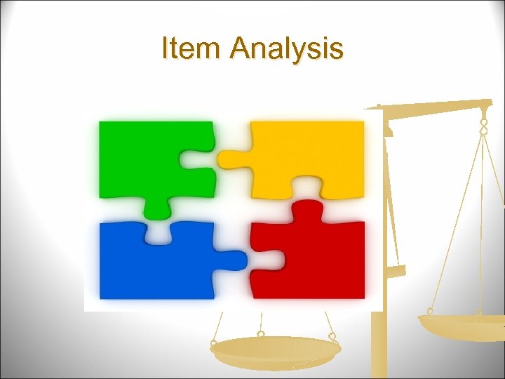 Item Analysis 