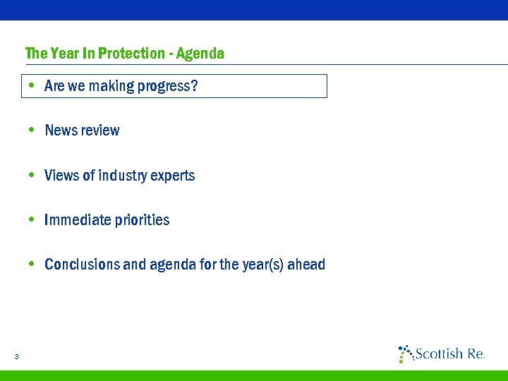 The Year In Protection - Agenda • Are we making progress? • News review