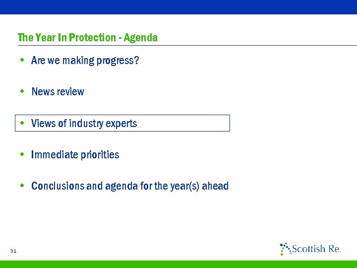 The Year In Protection - Agenda • Are we making progress? • News review