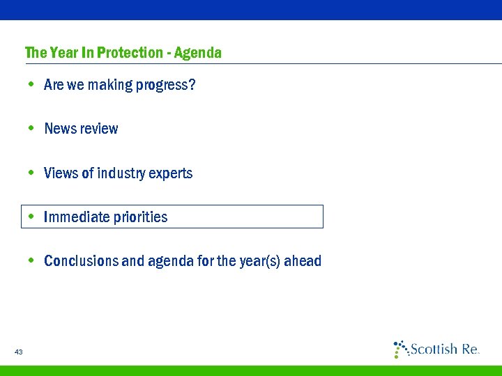 The Year In Protection - Agenda • Are we making progress? • News review
