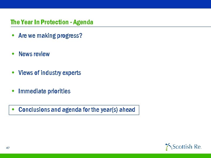 The Year In Protection - Agenda • Are we making progress? • News review