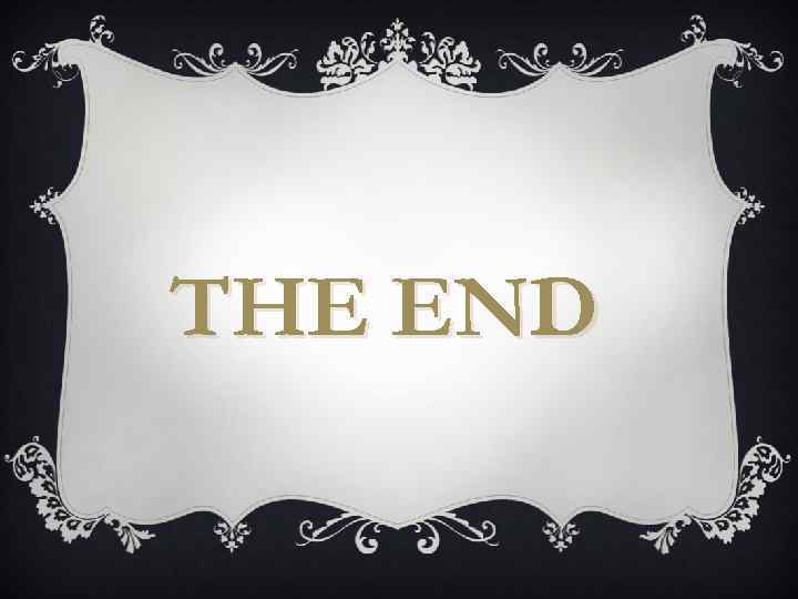 THE END 