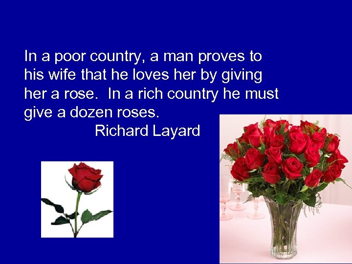 In a poor country, a man proves to his wife that he loves her