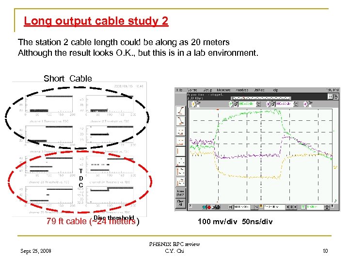 Long output cable study 2 The station 2 cable length could be along as