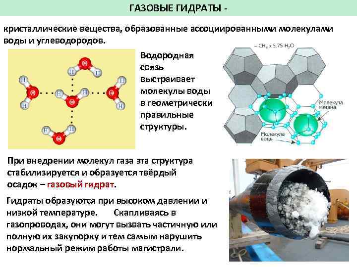 Газовый гидрат фото