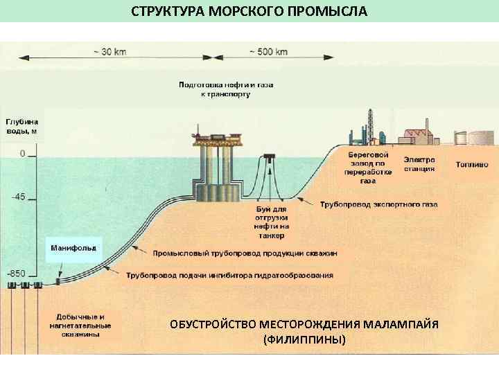 СТРУКТУРА МОРСКОГО ПРОМЫСЛА ОБУСТРОЙСТВО МЕСТОРОЖДЕНИЯ МАЛАМПАЙЯ (ФИЛИППИНЫ) 
