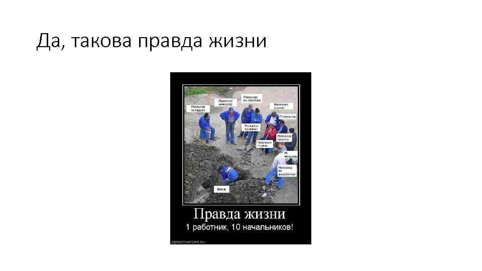 Да, такова правда жизни 