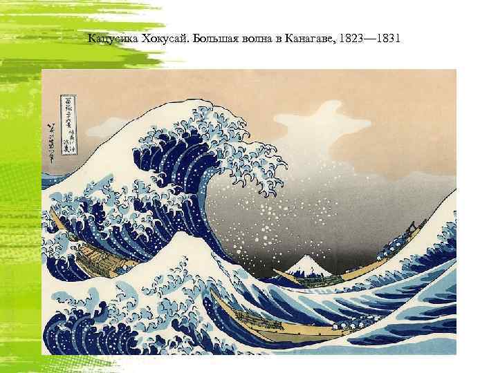 Кацусика Хокусай. Большая волна в Канагаве, 1823— 1831 