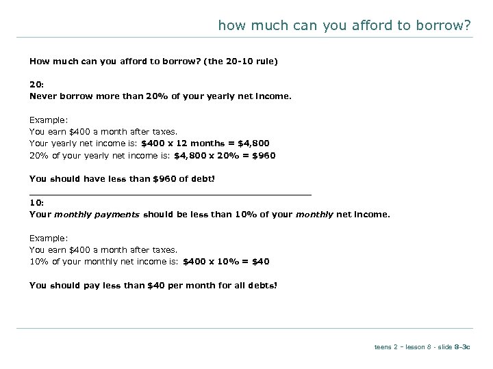 how much can you afford to borrow? How much can you afford to borrow?