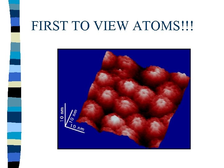 FIRST TO VIEW ATOMS!!! 