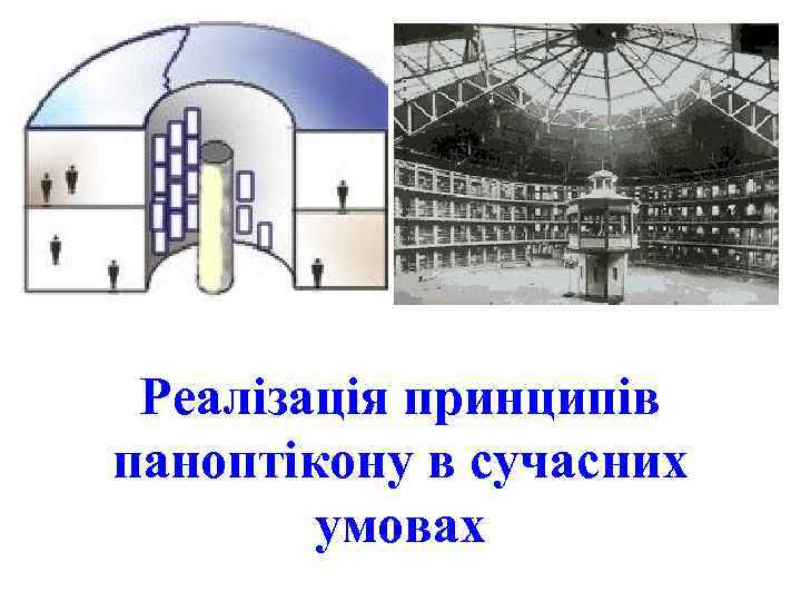 Реалізація принципів паноптікону в сучасних умовах 