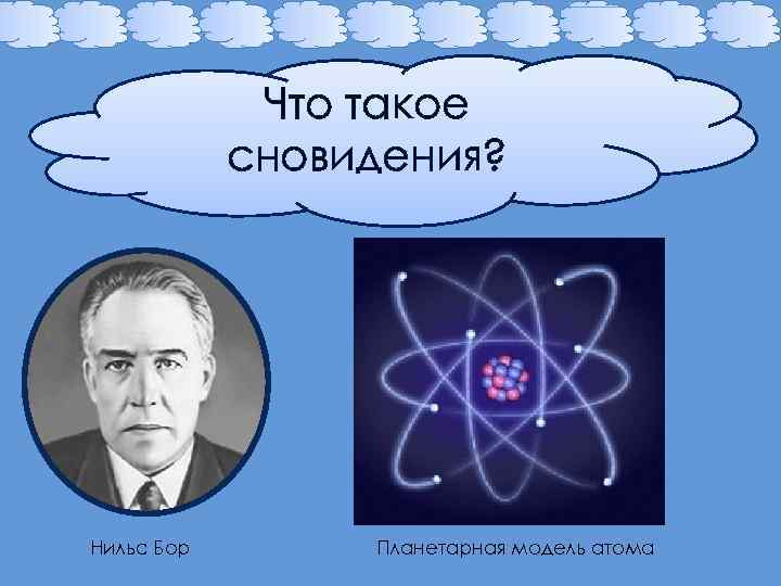 Что такое сновидения? Нильс Бор Планетарная модель атома 