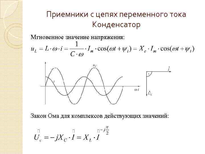 Резистор в цепи переменного тока энергетические процессы закон ома векторная диаграмма