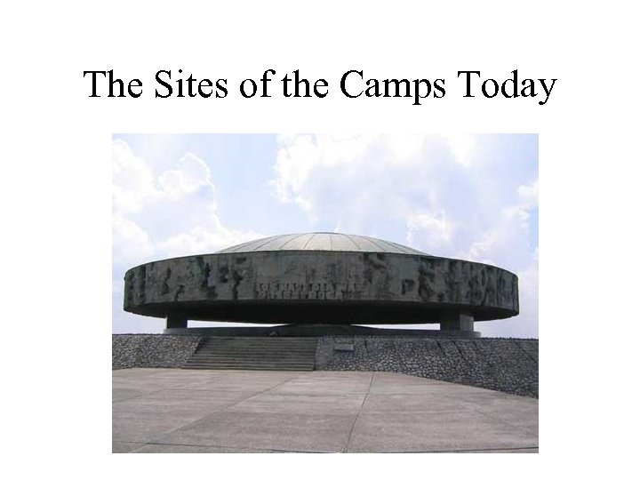 The Sites of the Camps Today 