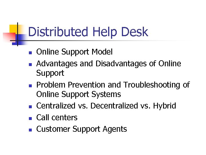 Help Desk Customer Service And Support With Thanks