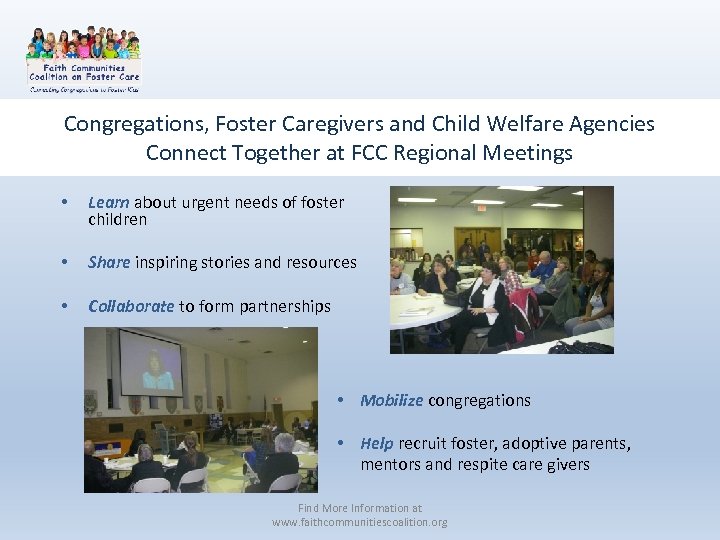 Congregations, Foster Caregivers and Child Welfare Agencies Connect Together at FCC Regional Meetings •