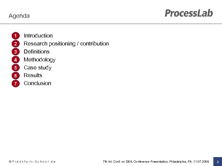 Agenda 1. 1 2. 2 3. 3 4. 4 5. 5 6. 6 7.