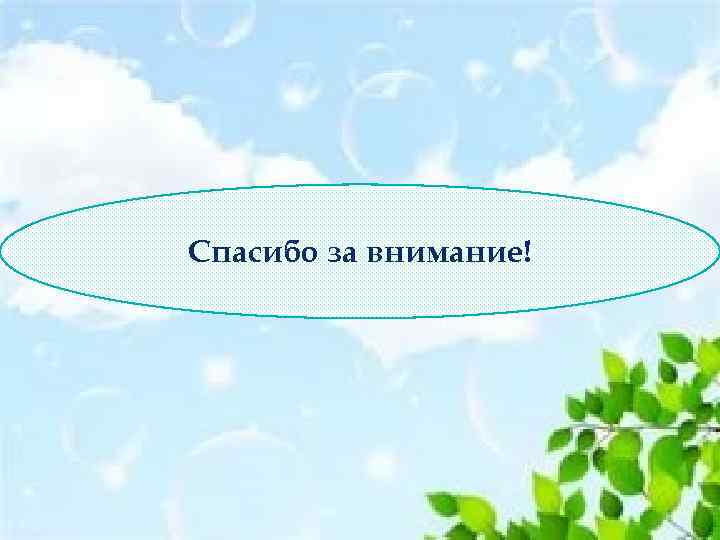 Спасибо за внимание! 