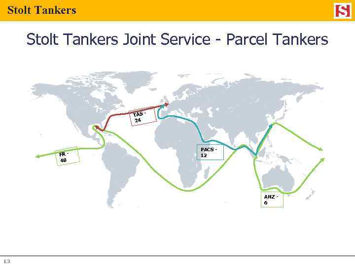 Stolt Tankers Joint Service - Parcel Tankers TAS 24 FR 48 PACS 12 `