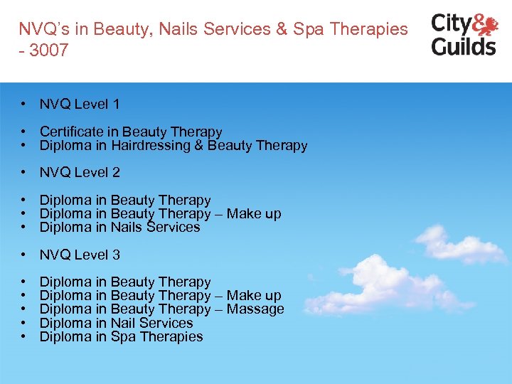 NVQ’s in Beauty, Nails Services & Spa Therapies - 3007 • NVQ Level 1