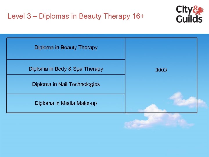 Level 3 – Diplomas in Beauty Therapy 16+ Diploma in Beauty Therapy Diploma in