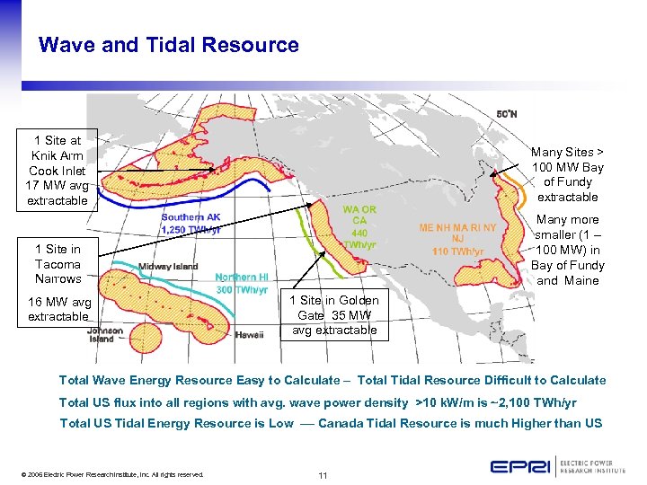 Wave and Tidal Resource 1 Site at Knik Arm Cook Inlet 17 MW avg