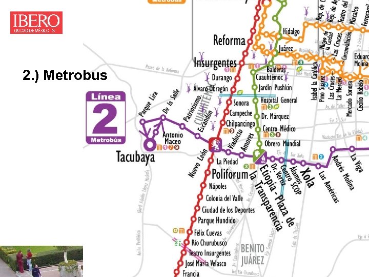 Medios de transporte Transportation 2. ) Metrobus 