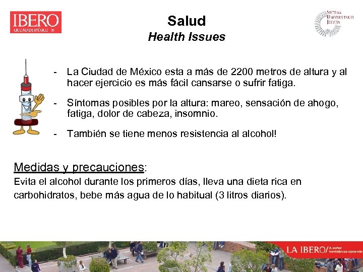Salud Health Issues - La Ciudad de México esta a más de 2200 metros