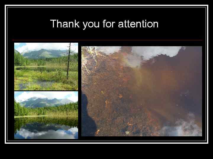 Thank you for attention 