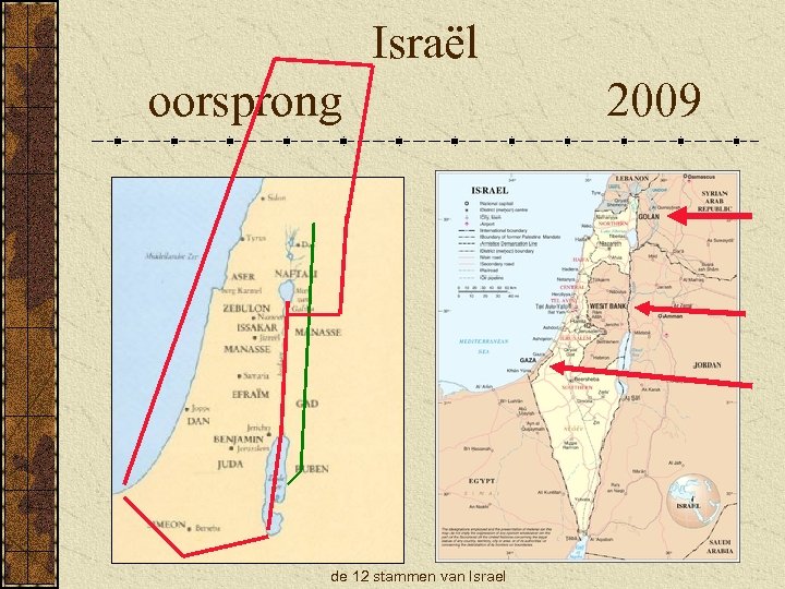 Israël oorsprong de 12 stammen van Israel 2009 