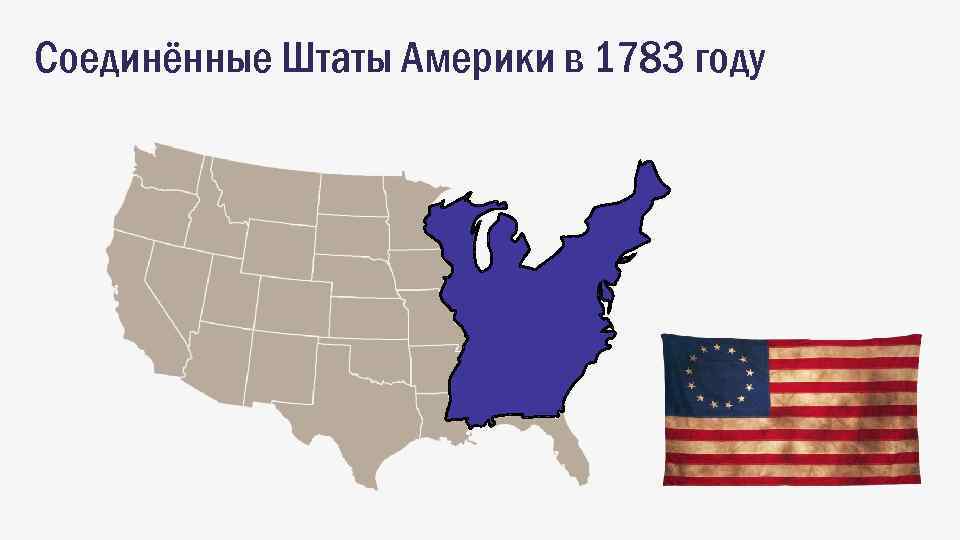 Соединённые Штаты Америки в 1783 году 