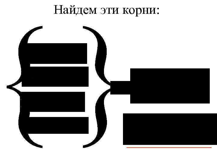 Найдем эти корни: 