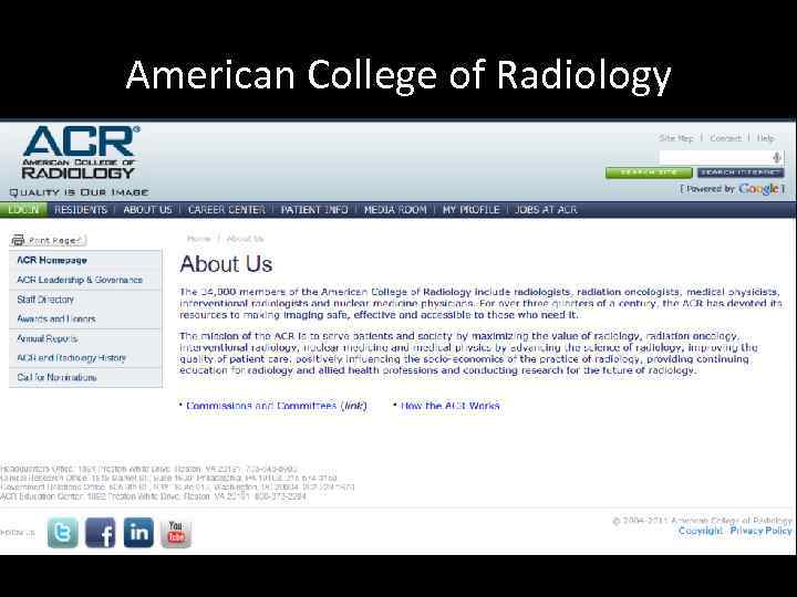 American College of Radiology 