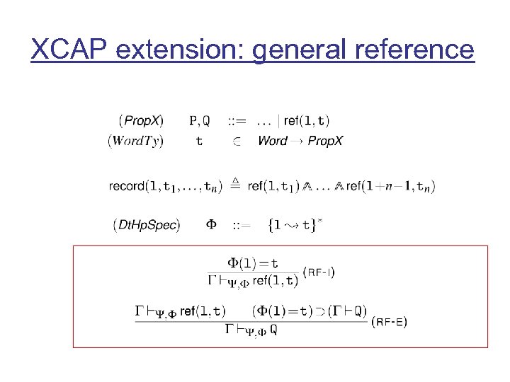 XCAP extension: general reference 