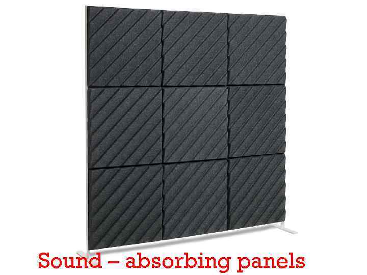 Sound – absorbing panels 