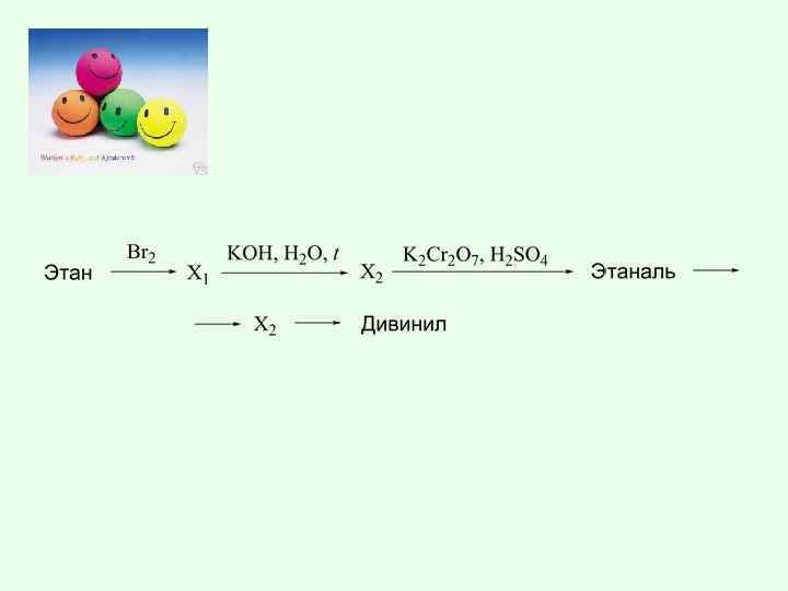 Задана следующая схема превращений веществ этан x y дивинил