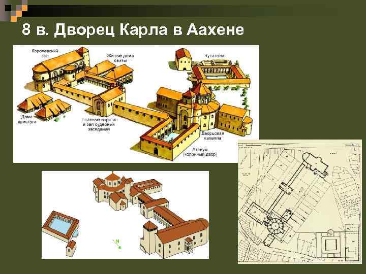 8 в. Дворец Карла в Аахене 