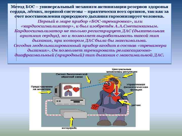Метод БОС – универсальный механизм активизации резервов здоровья сердца, лёгких, нервной системы – практически