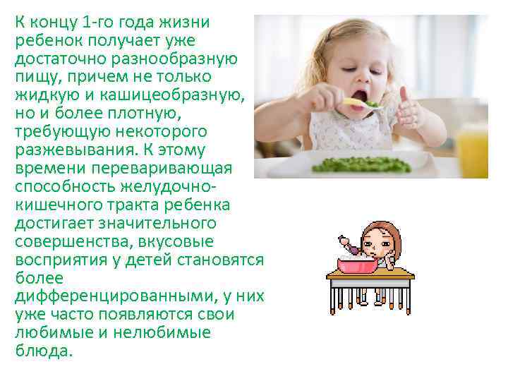 Питание детей 1 года жизни