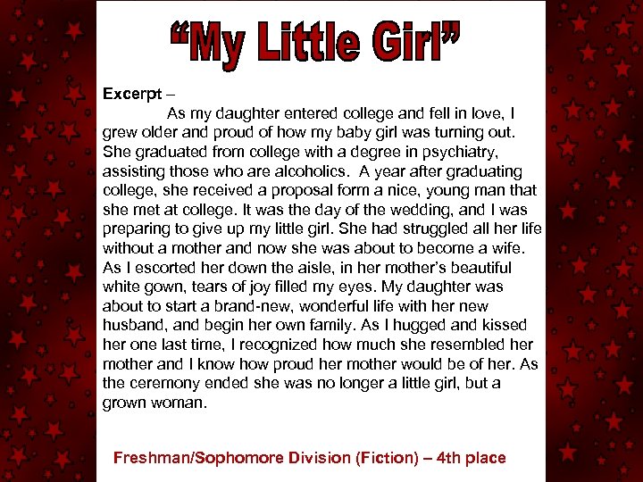 Excerpt – As my daughter entered college and fell in love, I grew older