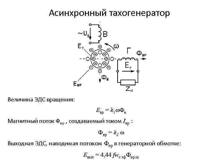 Тахогенератор схема подключения